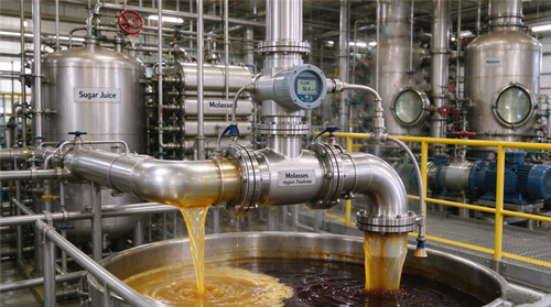 Latest company case about Electromagnetic Flowmeter for Sugar Mill Juice & Molasses: Hygienic Viscous Media Flow Case