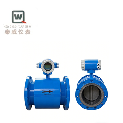 Large Diameter Pipeline Electromagnetic Flowmeter , Industrial Pipe Type Sewage Flowmeter