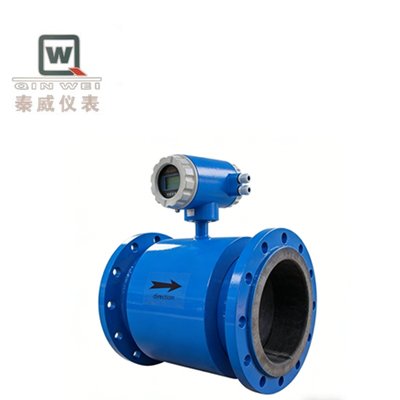 Large Diameter Pipeline Electromagnetic Flowmeter , Industrial Pipe Type Sewage Flowmeter