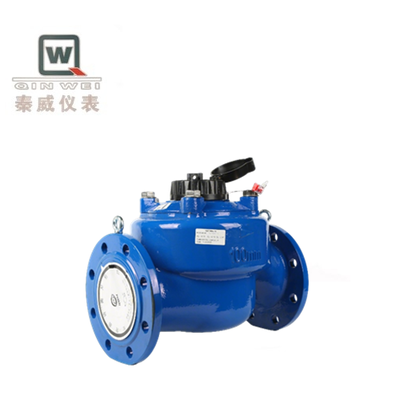 Vertical Helical Turbine Cold And Hot Water Meter , ABS Plastic Mechanical Water Flow Meter