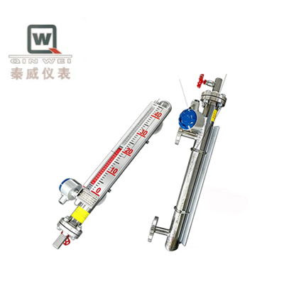 High Temperature High Pressure Magnetic Flap Level Gauge For Industrial Tanks