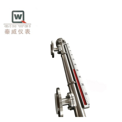 Anti Corrosion Magnetic Liquid Level Stainless Steel / Aluminum Float Magnetic Level Gauge