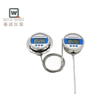 High-temperature Thermometer, Made Of Stainless Steel 304, With Display PT100 Temperature Gauge