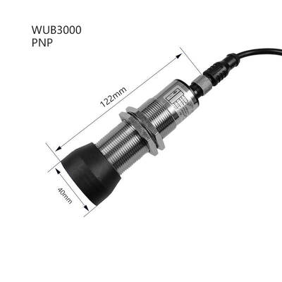 Non-contact Analog Current/Voltage Level Switch Level Gauge WUB3000 Ultrasonic Sensor For Metal Grain Silos 24V 