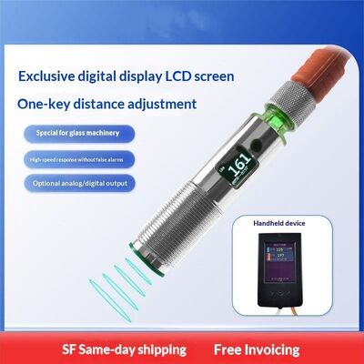 Transparent Automotive And Architectural Glass Mechanical Cutting Machine, Edge Polishing Machine, Digital Ultrasonic Distance Sensor